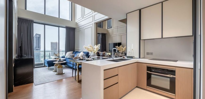 Beatniq Thonglor Condo for rent duplex penthouse 103sqm 2beds highest Fl