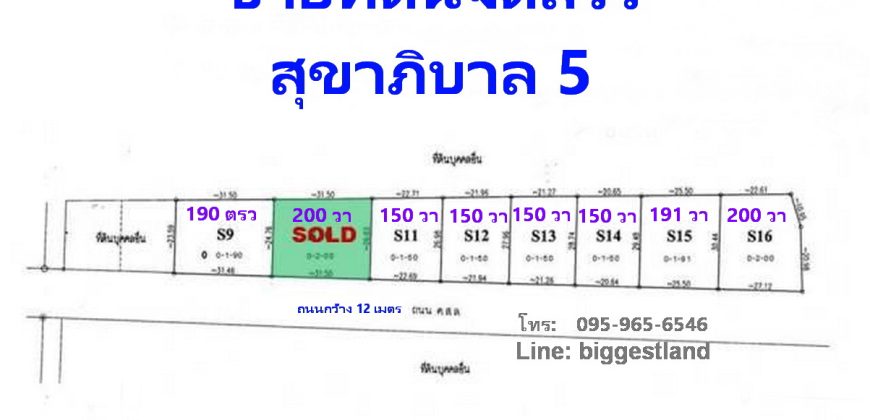 ขายที่ดินสุขาภิบาล5 ทำเลดีมาก ใกล้ตลาดวงศกร 150ตรว เหมาะปลูกบ้าน ที่สวยถมแล้ว ขายถูกมาก