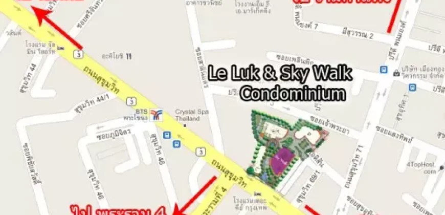 Condo for Sell at Sukhumvit 71 Skywalk Residence 1BD 40sqm BTS High FL